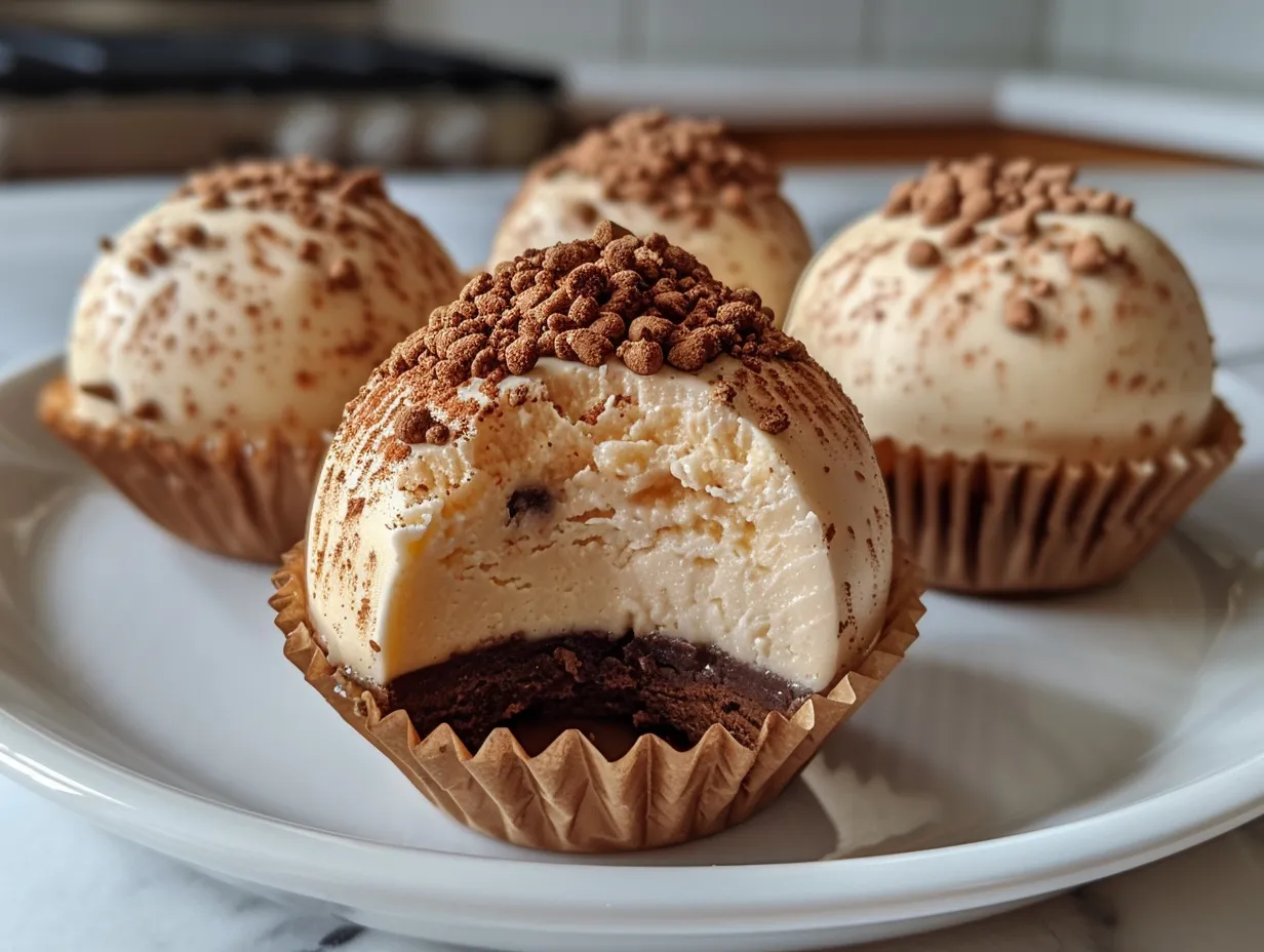 Delicious Pumpkin Cheesecake Truffles on Display