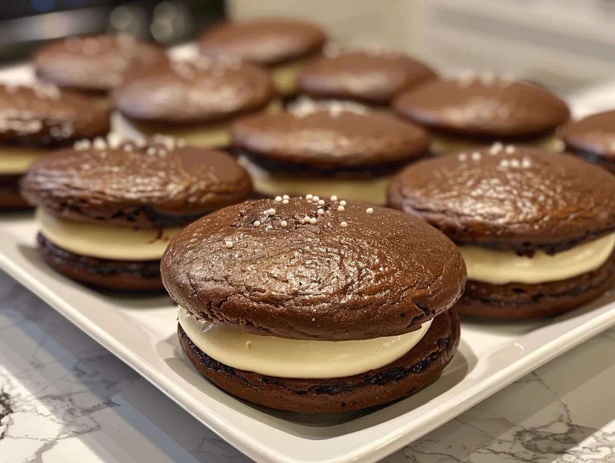 Delicious Halloween Whoopie Pies Treat displayed