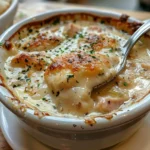 A Bowl of Chicken Cordon Bleu Soup