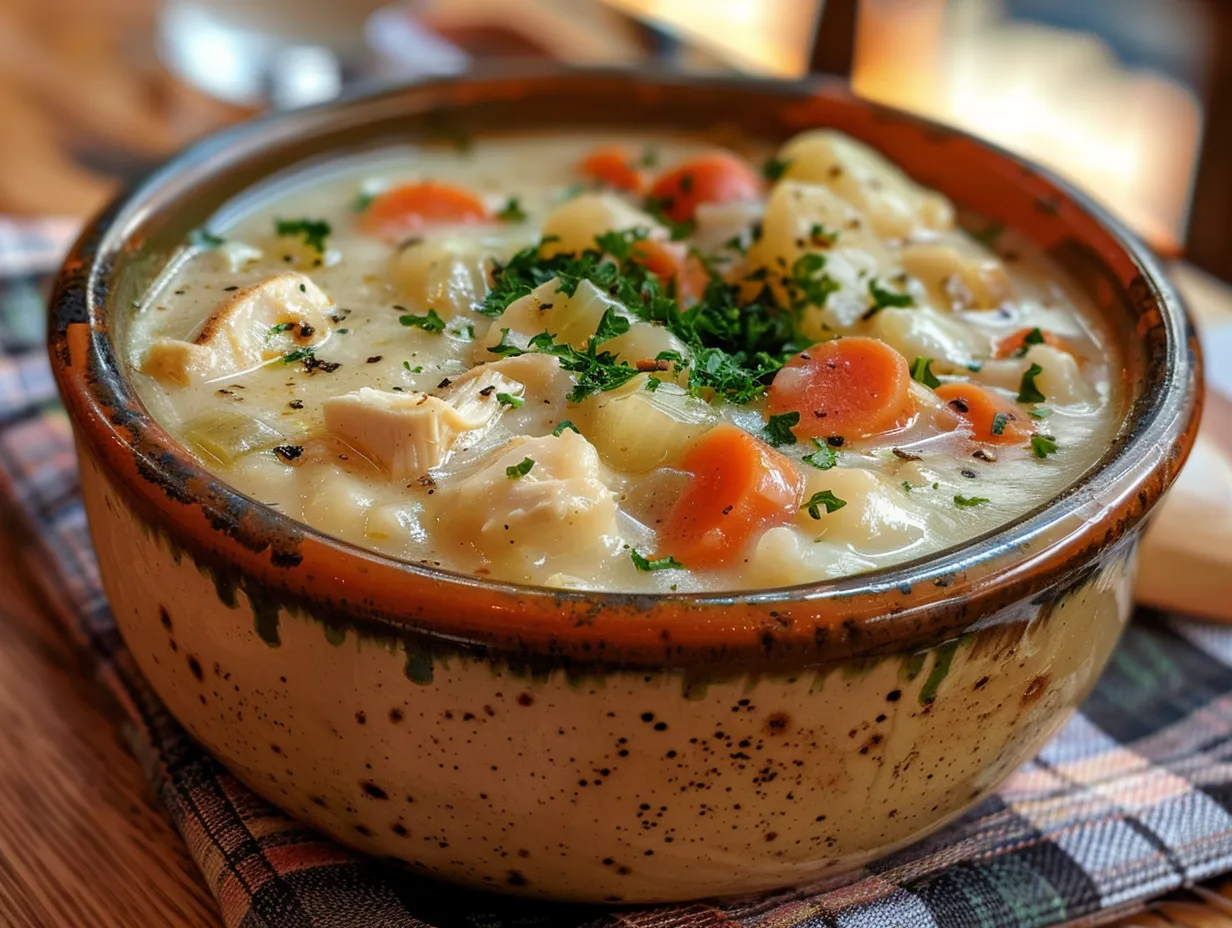 A Delicious Bowl of Chicken Pot Pie Soup