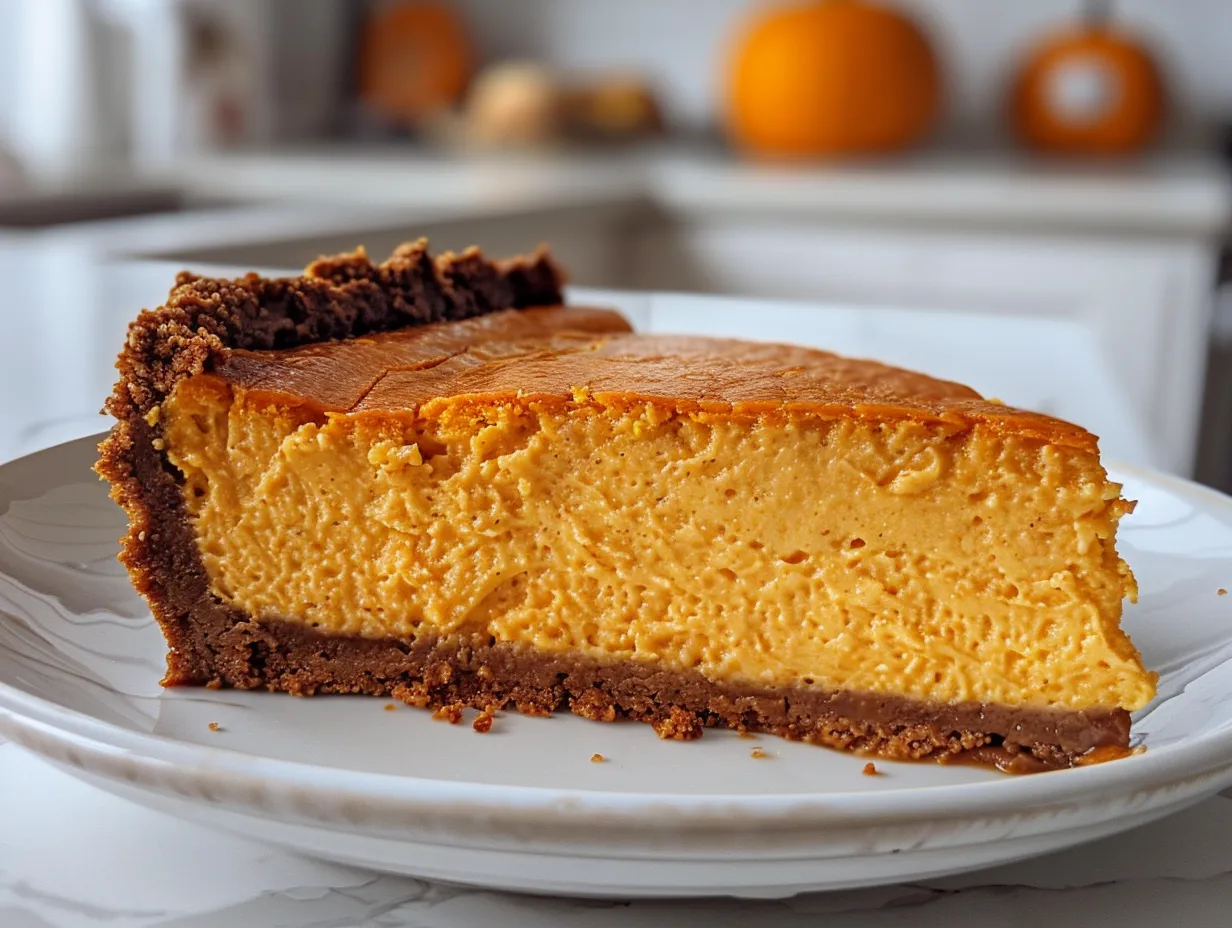 A Slice of Delicious Pumpkin Cheesecake