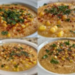 A steaming bowl of Mexican Street Corn Soup