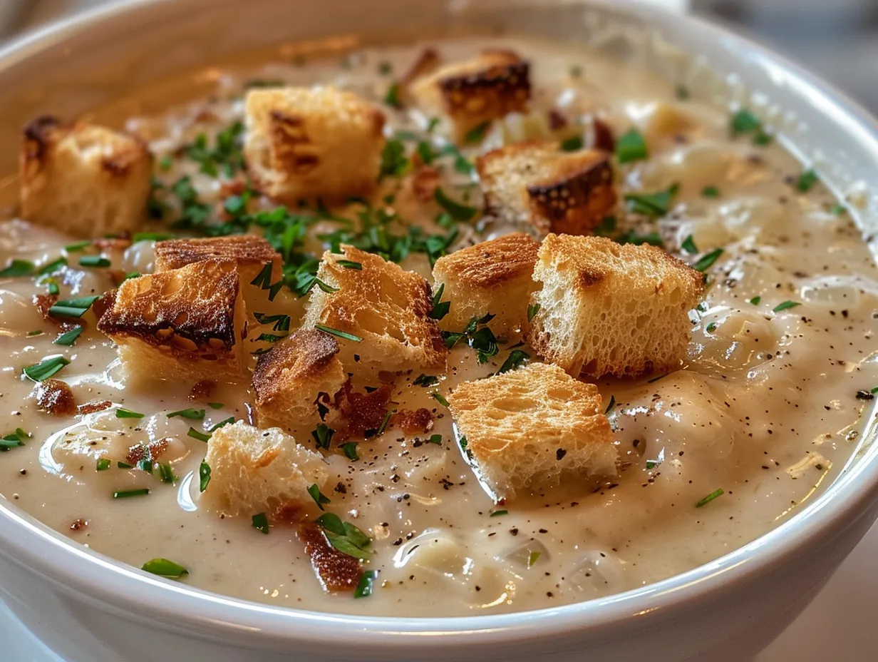 A bowl of delicious Creamy Reuben Soup
