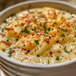 Bowl of Garlic Cheddar Potato Soup