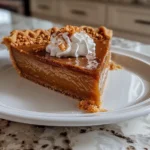Butterscotch Heaven Pie Overhead Shot