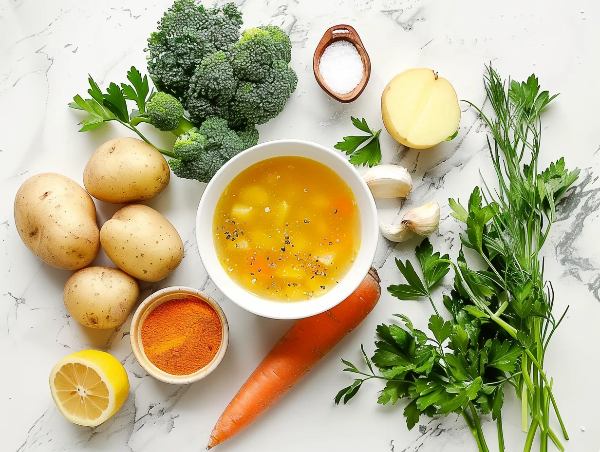 Ingredients for Crock Pot Crack Potato Soup