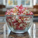 Delicious Bloody Red Velvet Popcorn ready for Halloween