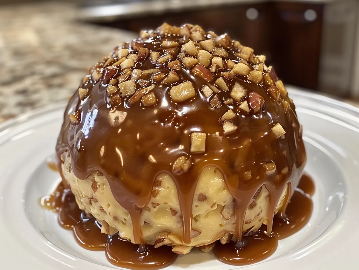 Delicious Caramel Apple Cheese Ball