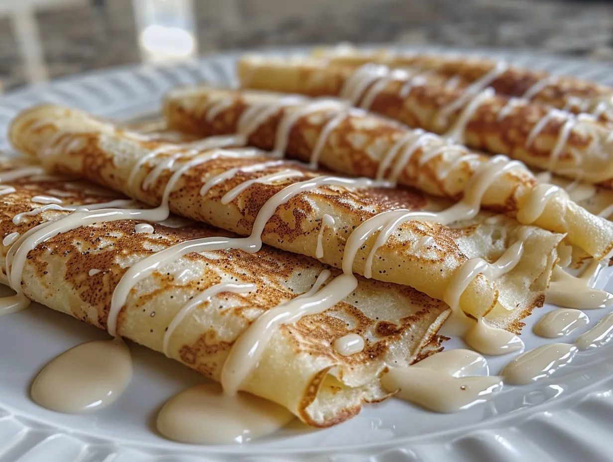 Delicious Cinnamon Roll Protein Crepes
