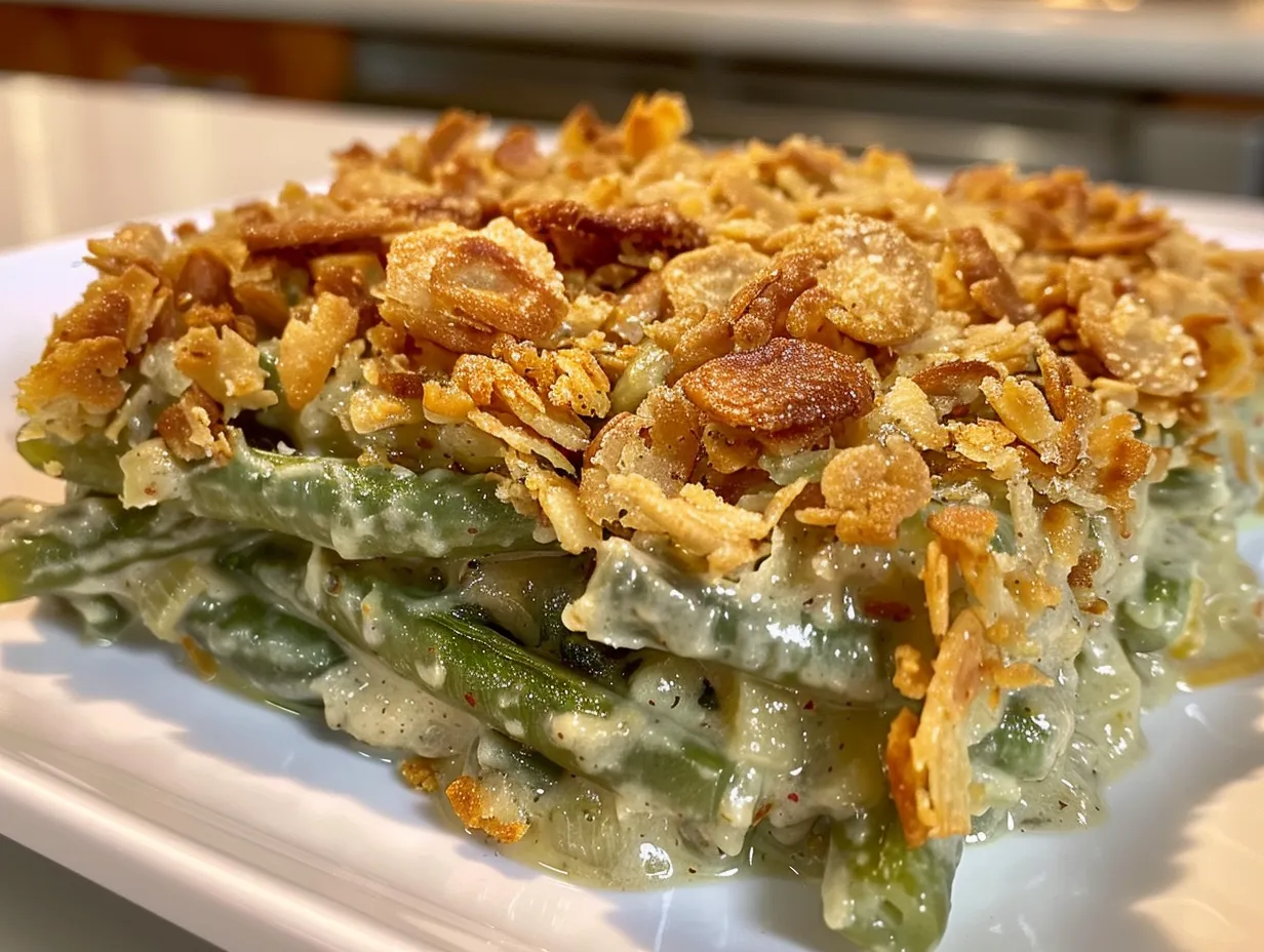 Delicious Loaded Green Bean Casserole