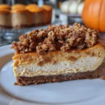 Delicious Pumpkin Streusel Cheesecake