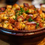 Delicious Turkey Crockpot Stuffing Ready to Serve