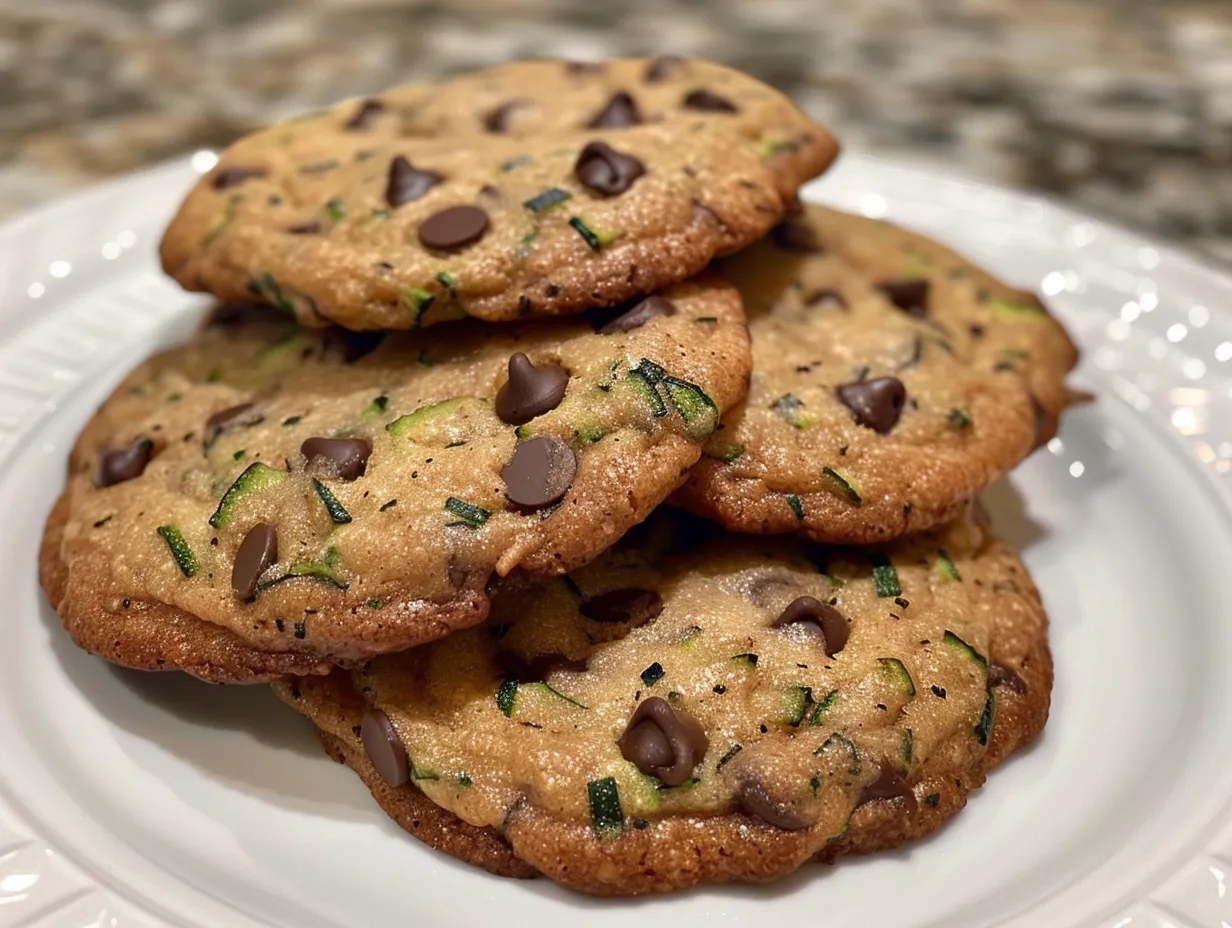 Freshly Baked Zucchini Chocolate Chip Cookies