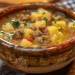 Hearty Bowl of Italian Sausage and Potato Soup