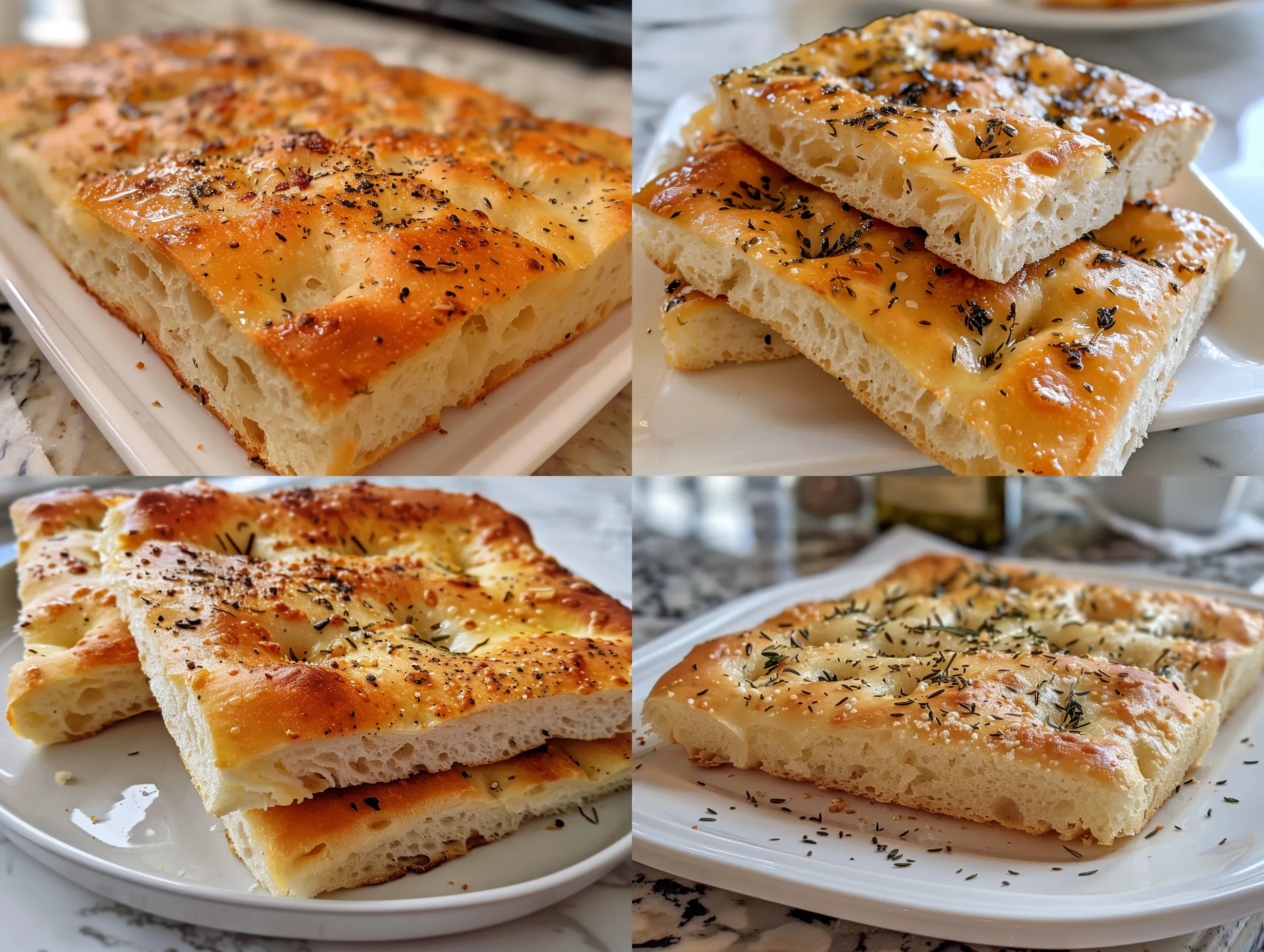 Homemade Overnight No Knead Focaccia Bread