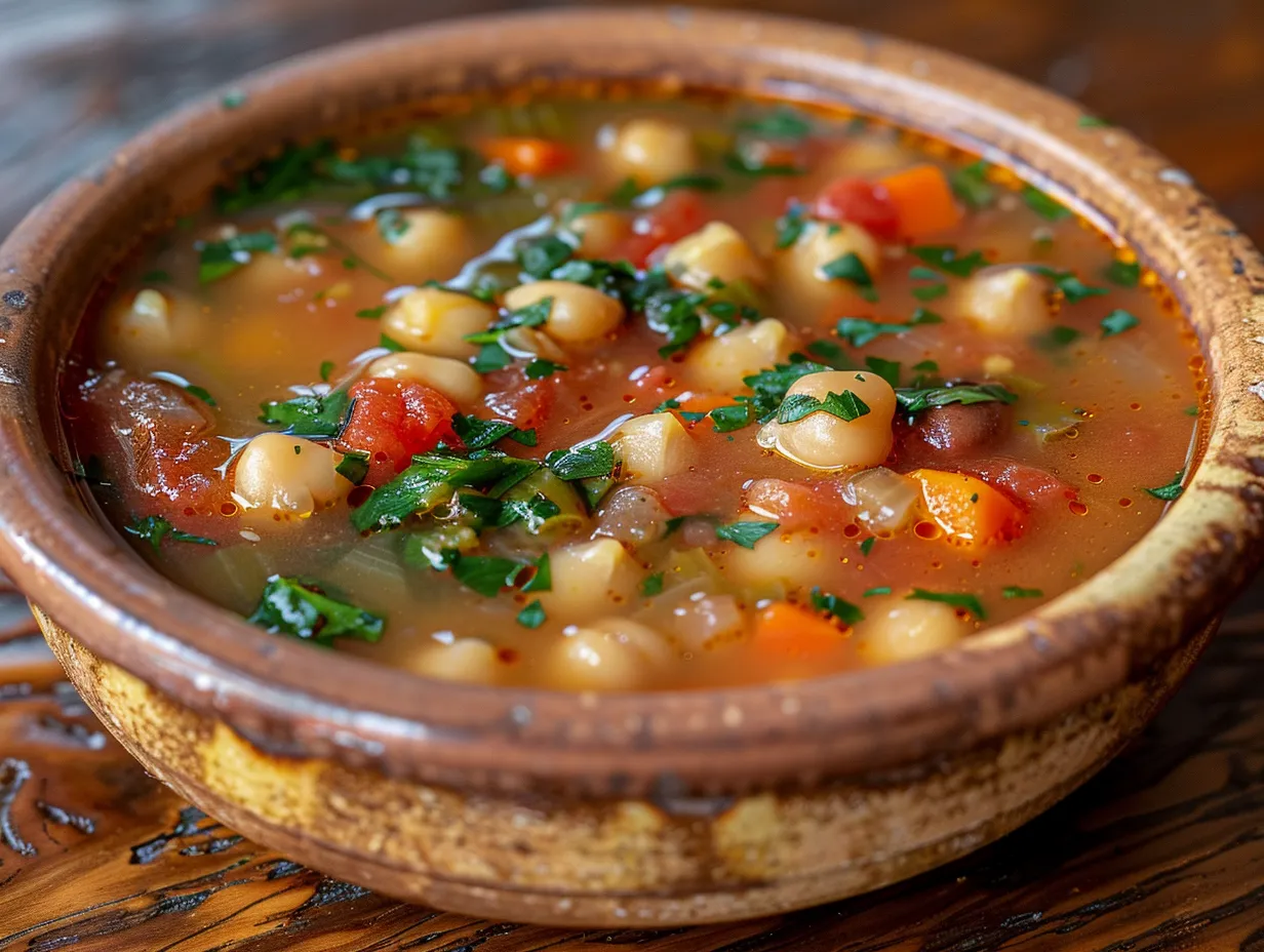Inviting Bowl of Tuscan Chickpea Soup
