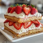 Luscious Strawberry Shortcake Cake