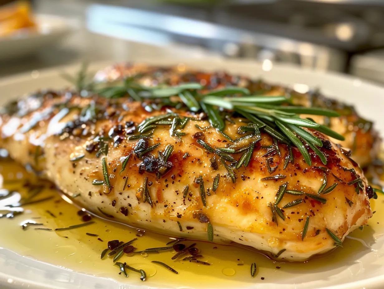 Rosemary Dijon Chicken on Plate