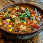 Warm and Inviting Bowl of Southwest Chicken Soup