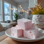 Close-up of Homemade Cotton Candy Fudge