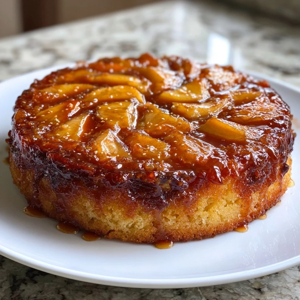 Delectable Caramel Apple Upside-Down Cake