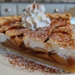 Delicious Apple Butter Pie with Cinnamon Whipped Cream