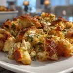 Delicious Crockpot Chicken and Stuffing