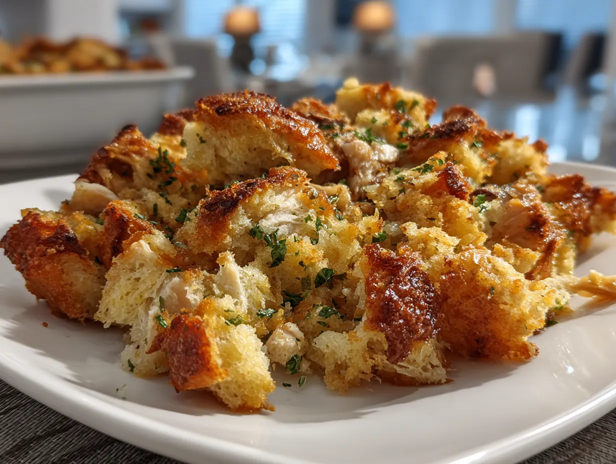 Delicious Crockpot Chicken and Stuffing