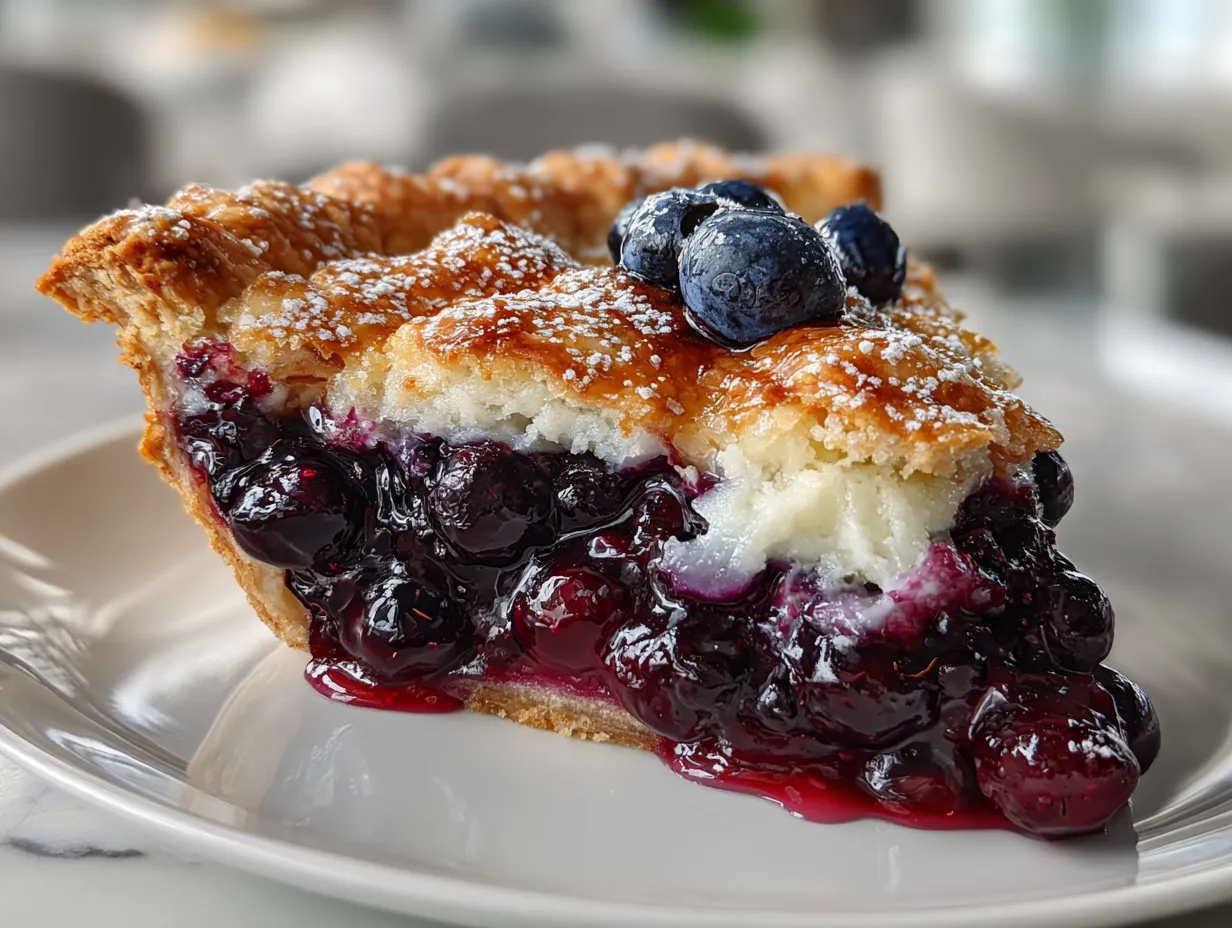 Delicious Homemade Blueberry Pie