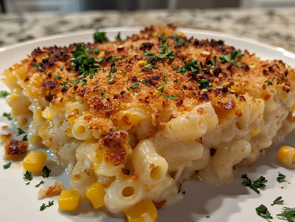 Delicious Macaroni Corn Casserole
