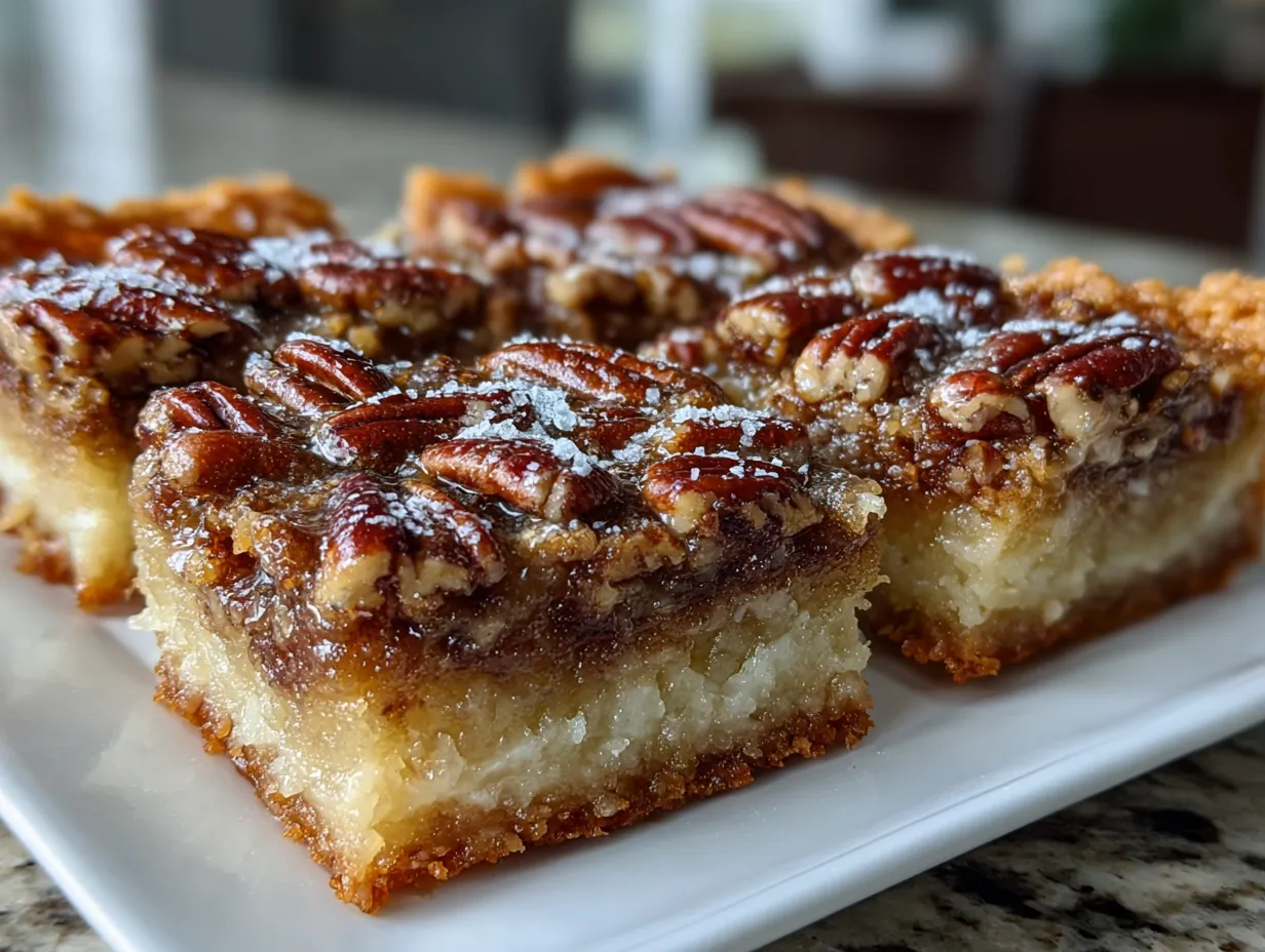 Delicious Southern Pecan Pie Bars on Display