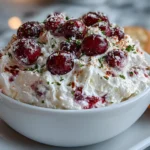 Festive Cranberry Jalapeno Cream Cheese Dip