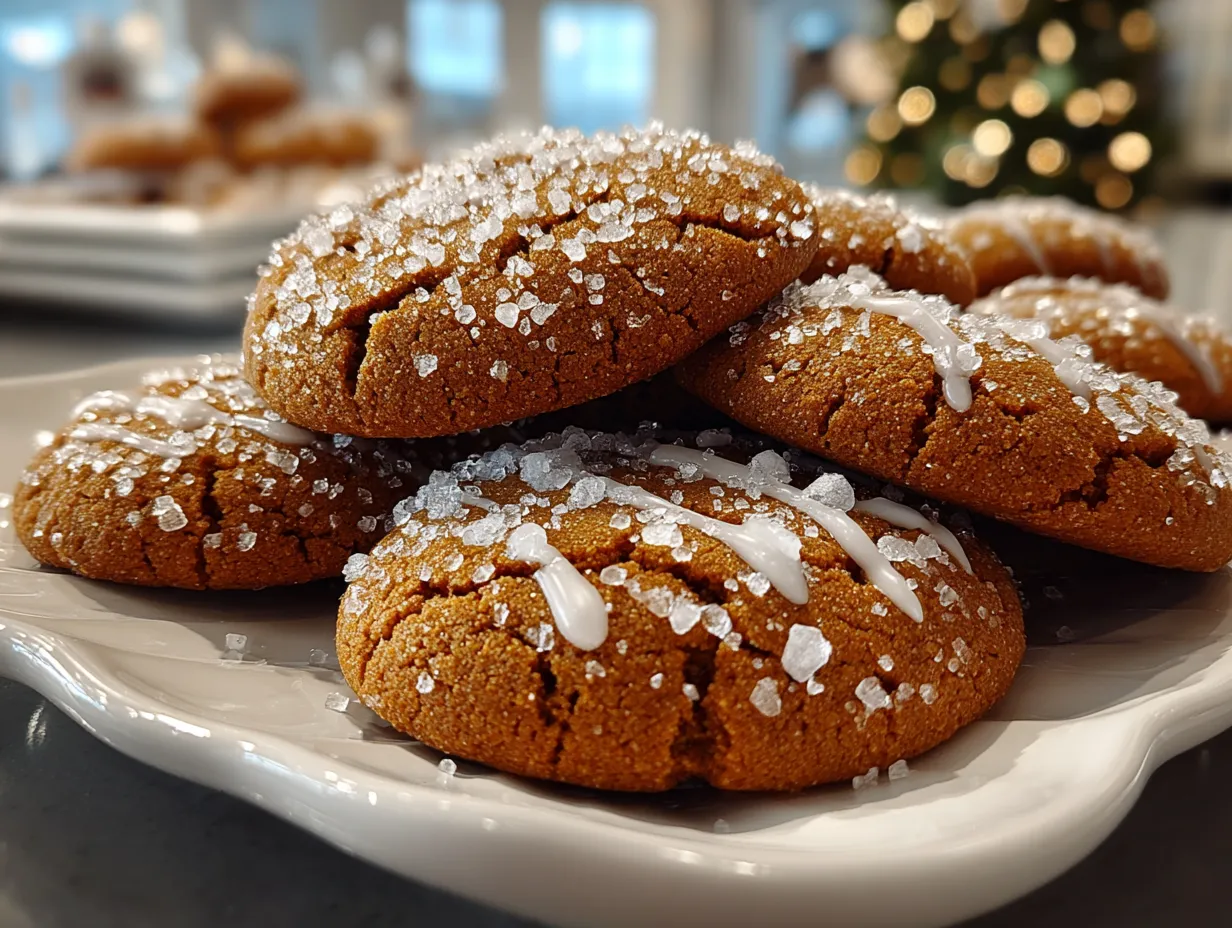 Festive Gingerbread Cookies Display