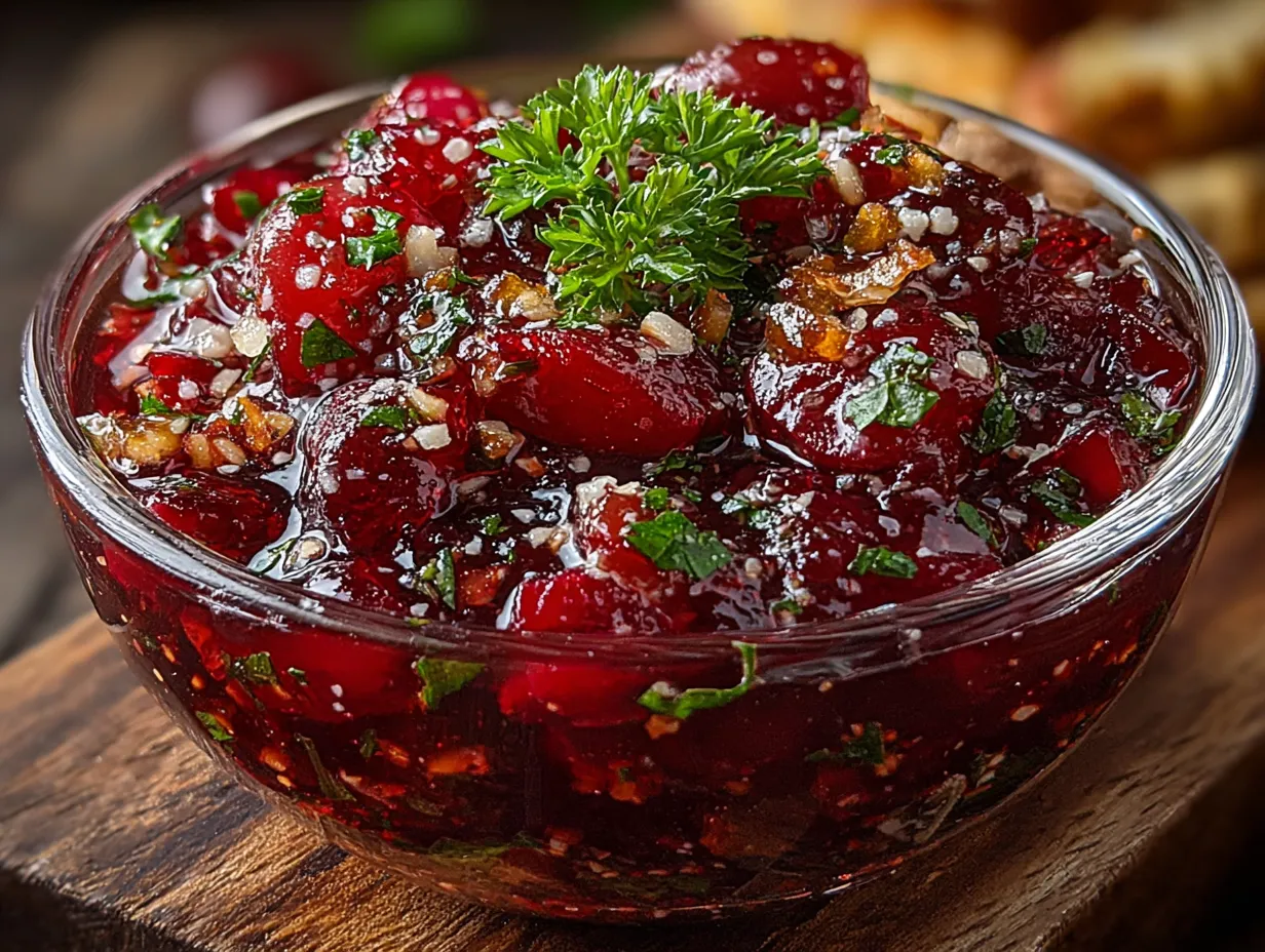 Festive Spicy Cranberry Salsa