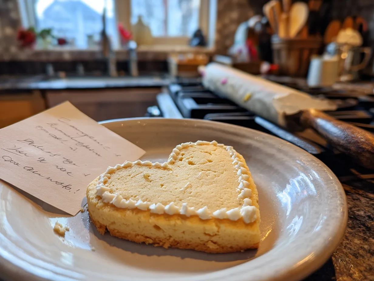 Finished soft sugar cookies on a kitchen counter.