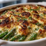 Garlic Parmesan Green Bean Casserole Display