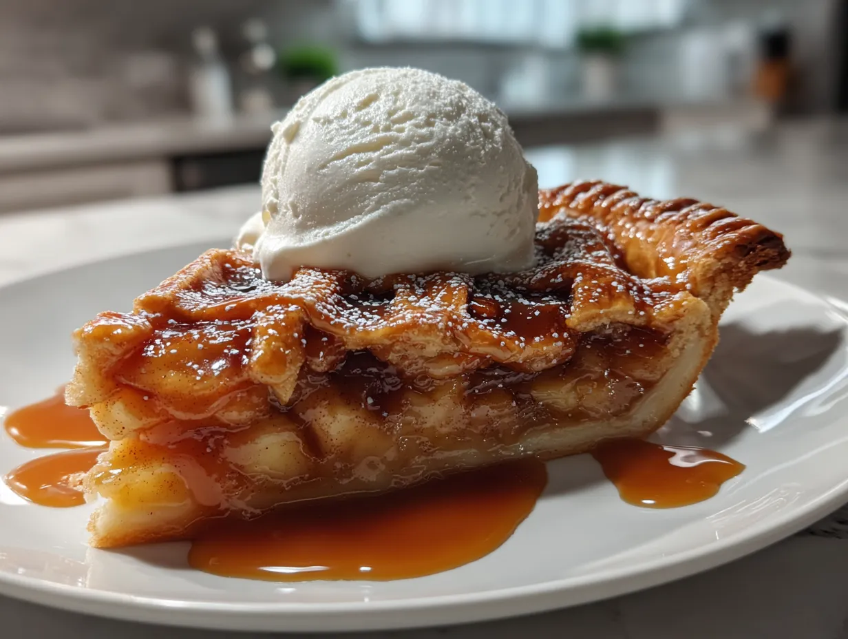 Homemade Dutch Caramel Apple Pie