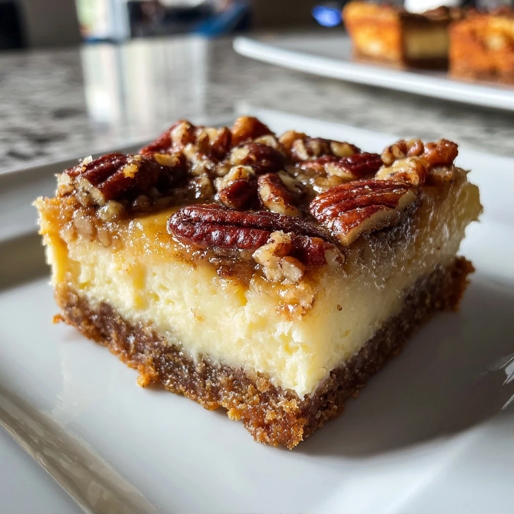 Irresistible Homemade Pecan Pie Cheesecake Bars