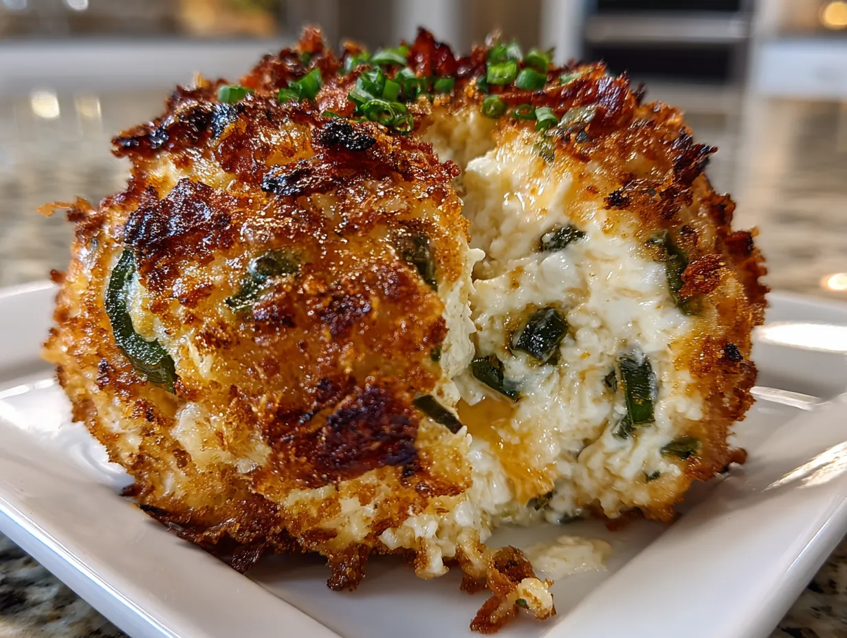 Jalapeno Popper Cheese Ball on Display