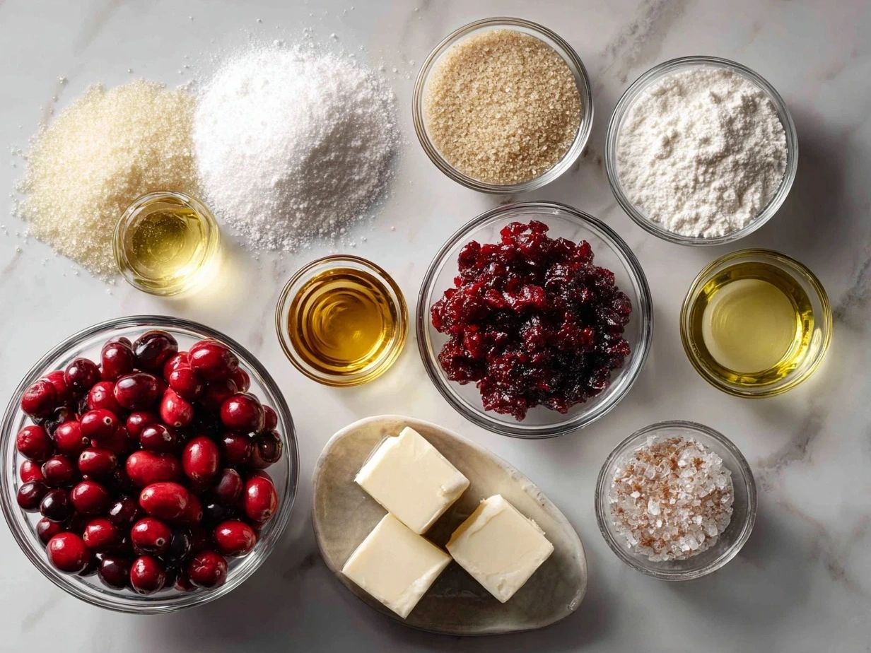 Ingredients for No-Added-Sugar Sugared Cranberries