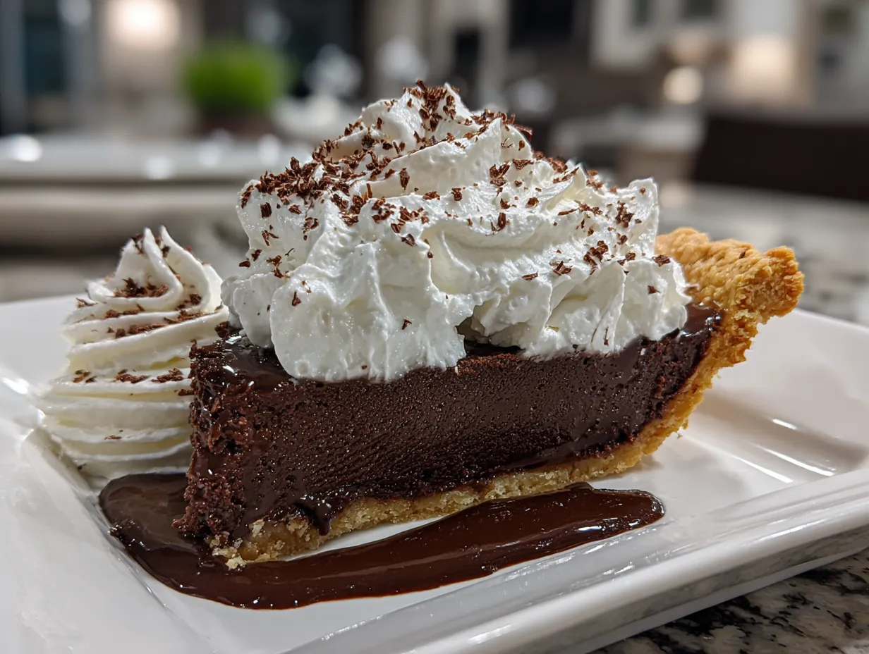 Old Fashioned Chocolate Pie on Display