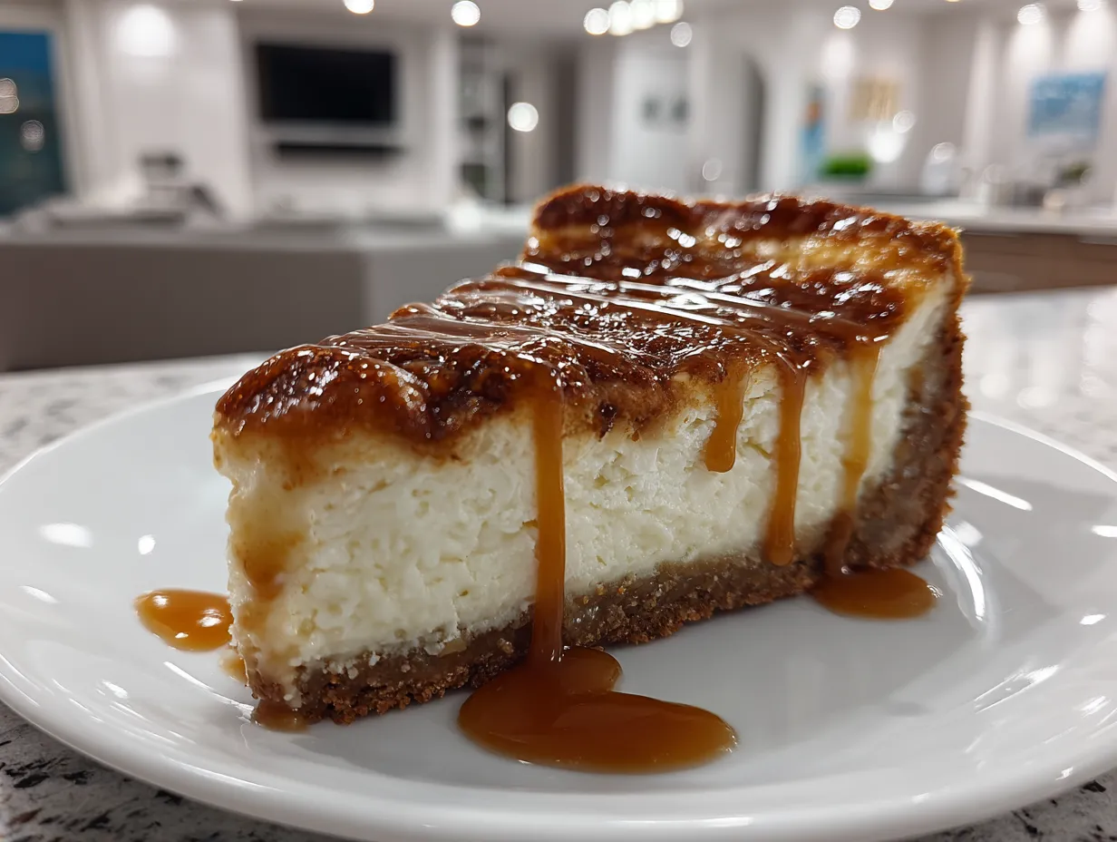 Salted Caramel Apple Pie Cheesecake Display