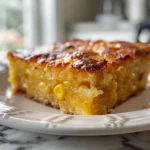 Sweet Corn Spoonbread Casserole Fresh Out of the Oven