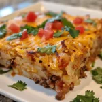 Taco Hashbrown Casserole Display