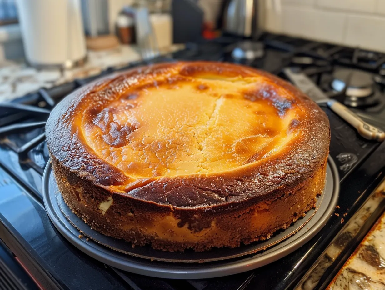 Finished Vanilla Bean Brown Butter Cheesecake