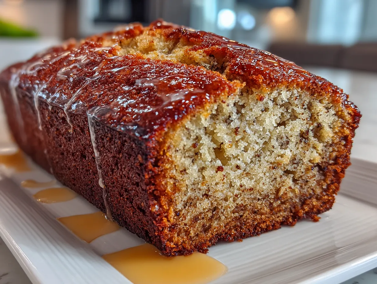 Warm Homemade Banana Bread