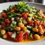 Close-up of Freshly Made Texas Caviar