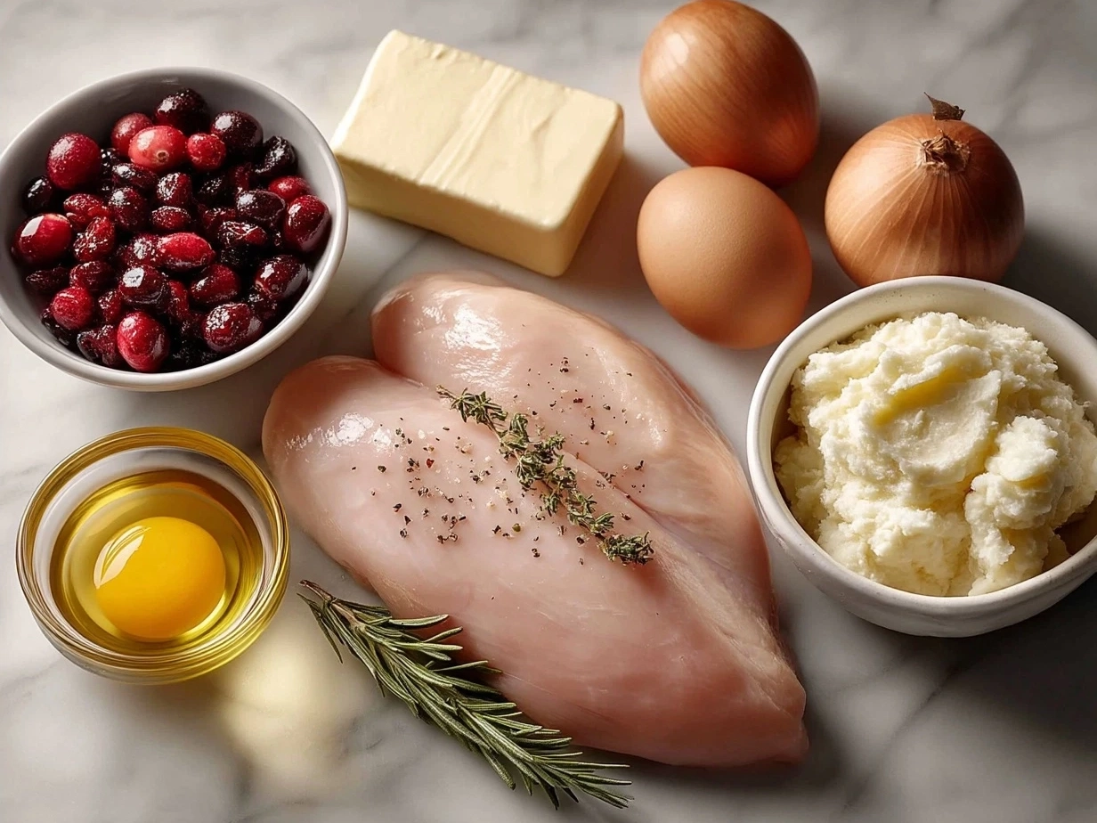 Ingredients for Crock Pot Turkey Breast including herbs and spices