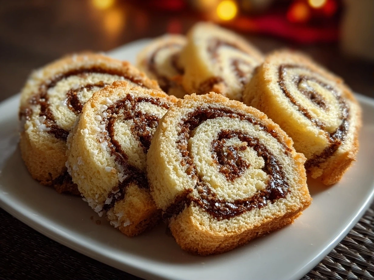 Holiday Pinwheel Cookies Close-up