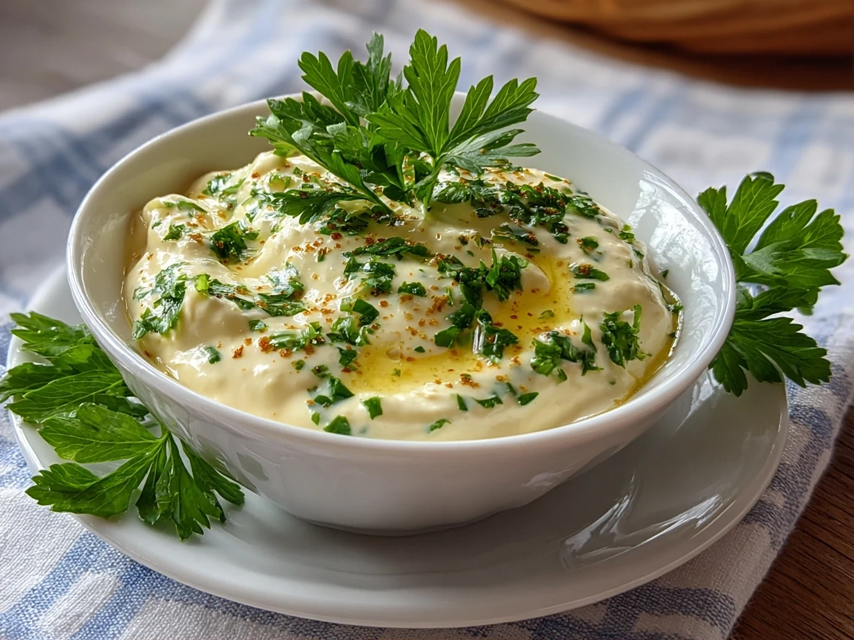 Homemade Creamy Horseradish Sauce Close-Up